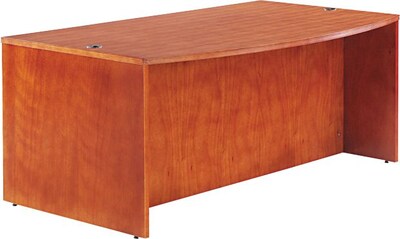 Alera™ Verona Veneer Office Collections in Cherry; Bow Front Desk Shell, 29-1/2Hx72Wx42D