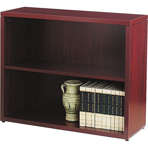 HON 10500 Series Bookcase, 2 Shelves, 36W, Mahogany Finish NEXTExpress NEXT2019