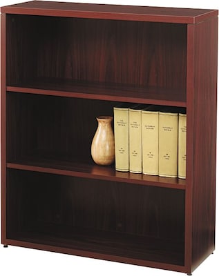 HON 10500 Series Bookcase, 3 Shelves, 36W, Mahogany Finish NEXT2018 NEXTExpress