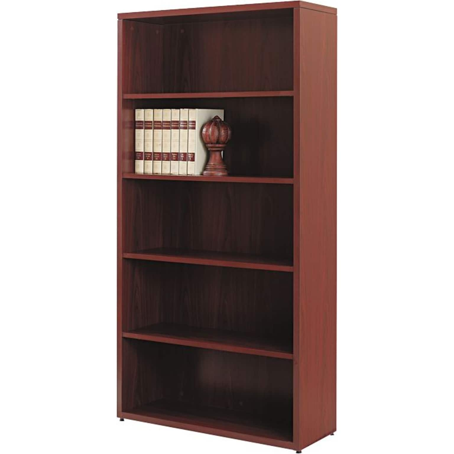 HON 10500 Series 5-Shelf Bookcase, 36W x 13.13D x 71H, Mahogany (HON105535NN)