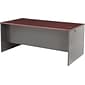 72X36" (6" conference overhang) Mahogany/Charcoal Desk Shells