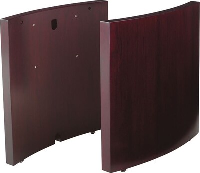 Safco Napoli™ 8 Rectangular Conference Table Base, Mahogany, 29H