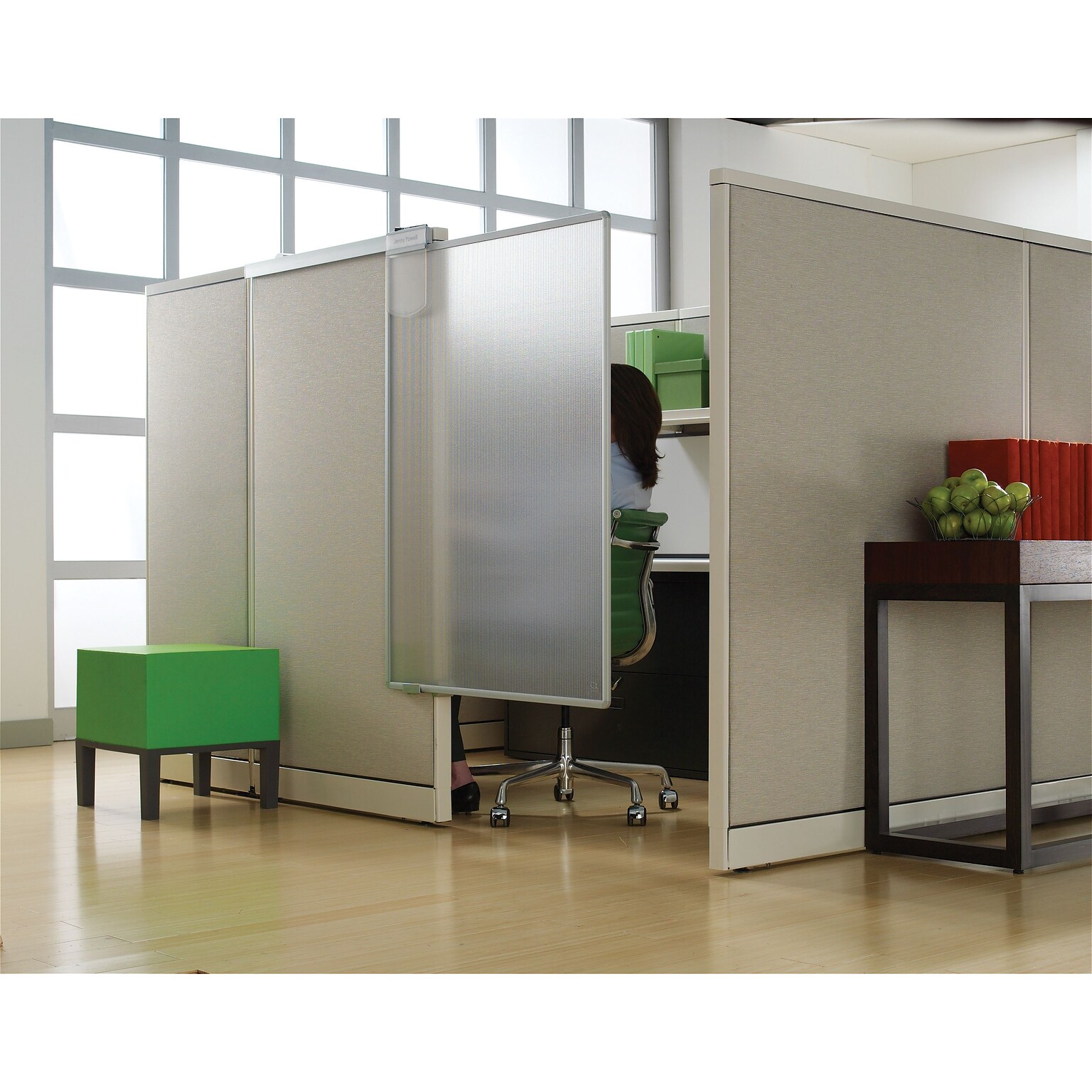 Quartet Non-Tackable Workstation Privacy Screen, 48H x 36W, Translucent, Polycarbonate (WPS1000)