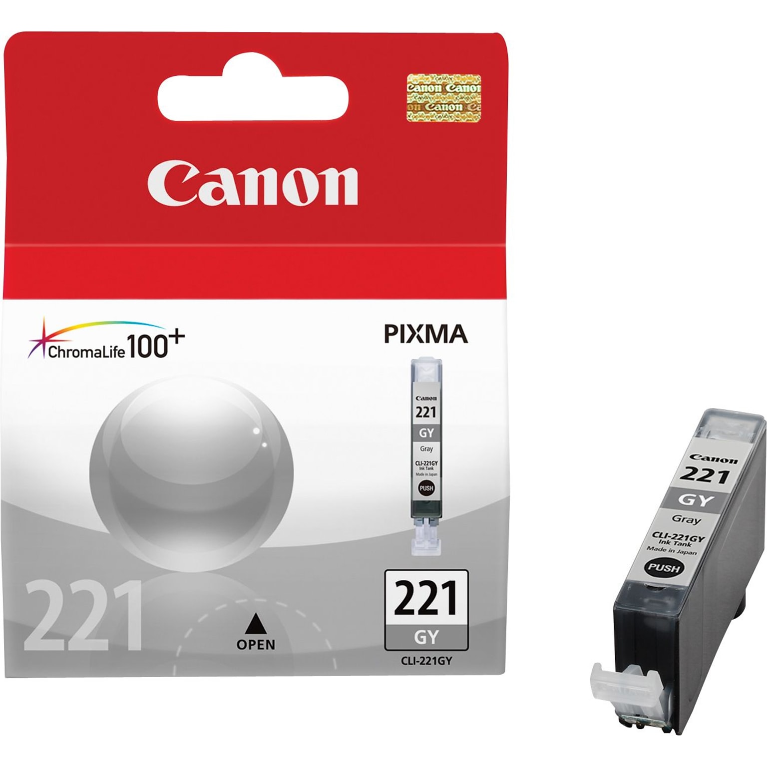 Canon 221 Gray Standard Yield Ink Cartridge (2950B001)