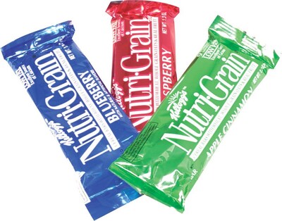 Kelloggs® Nutri-Grain® Bars; Assorted Flavors, 1.3 oz., 24/Box