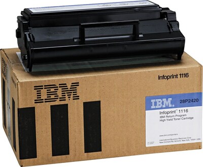 IBM/InfoPrint 28P2420 Return-Program Black Toner Cartridge; High Yield