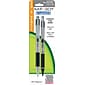 Zebra Pen M/F 301 Stainless Steel Retractable Pen and Mechanical Pencil Gift Set, Black 2pk (57011)