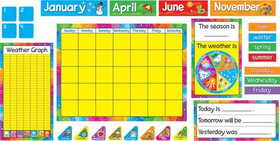 Year Around Calendar Bulletin Board Set, 100+ pieces