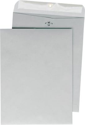 Quality Park Clasp Nonstandard Catalog Envelope, 10 x 13, Gray, 100/Box (QUA38597)