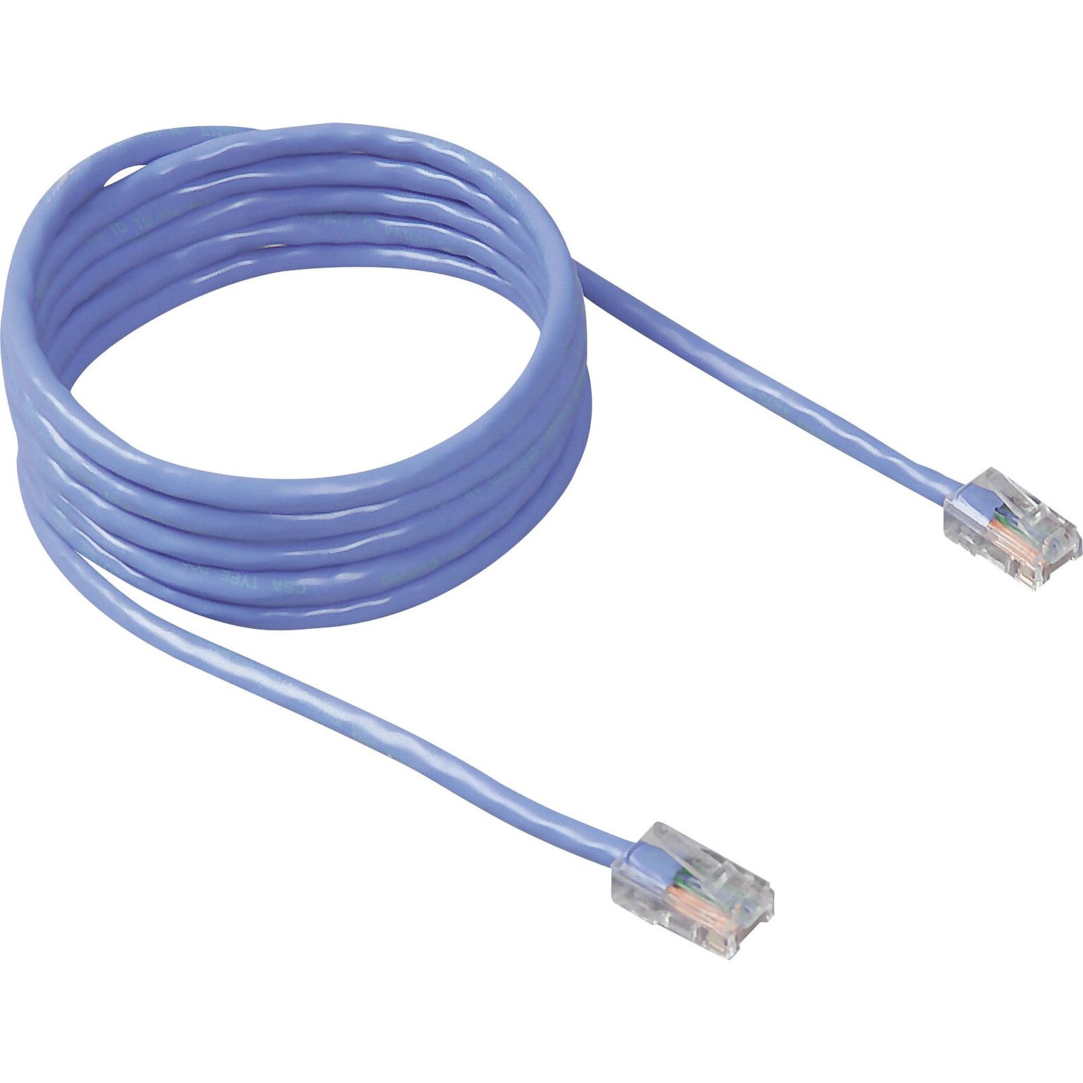 Belkin 3 Snagless CAT-5e, 10/100Base-T Patch Cables, Blue