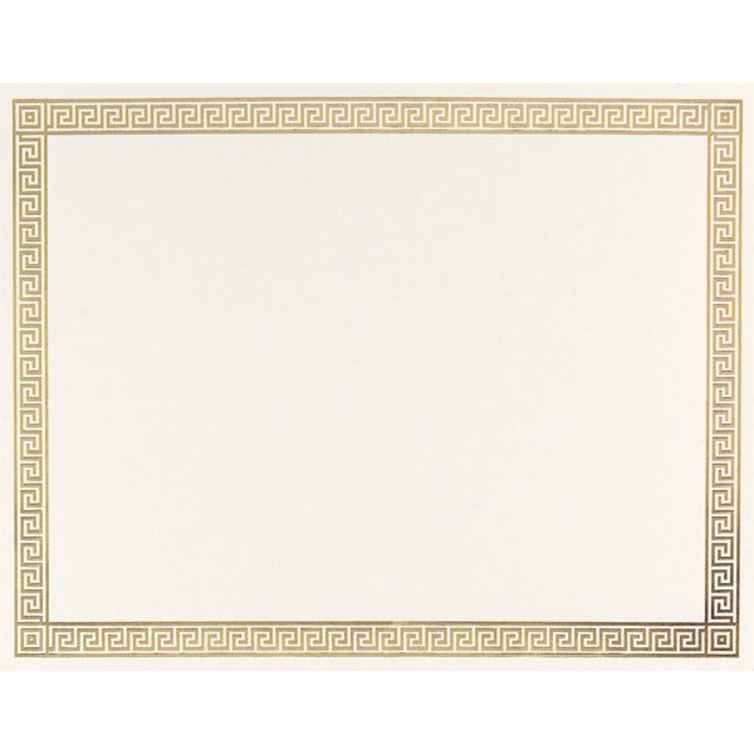 Great Papers Channel Border Foil Recognition Certificates, 8.5 x 11, 12/Pack (963070)