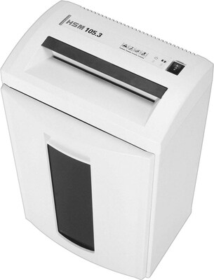 HSM Classic 105.3cc Cross-Cut Shredder; shreds up to 14 sheets; 8.7-gallon capacity