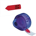 Redi-Tag Tape Flag Refill, Sign Here, Red, 120/Roll, 2 Rolls/Pack (93002)