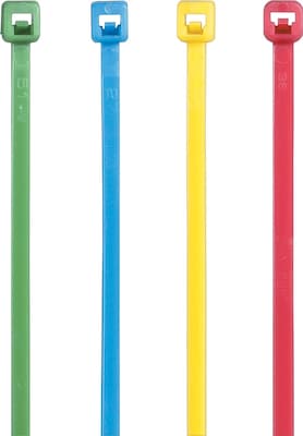 4L x .10W Color Cable Ties, Blue (769344)