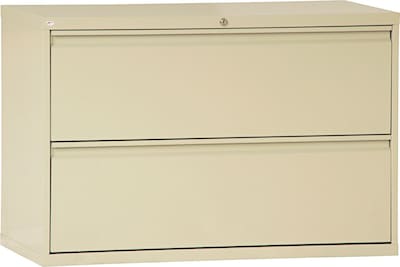 Alera® Lateral File Cabinets, 2-Drawer, 42, Putty