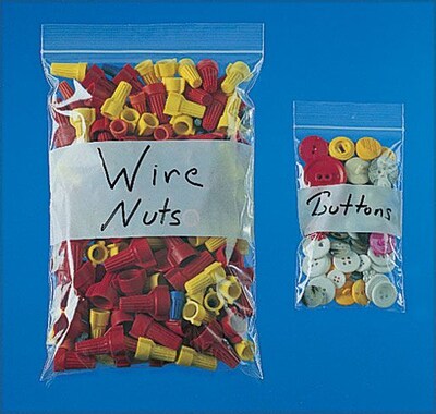 4W x 10L Reclosable Poly Bag, 2.0 Mil, 1000/Carton (PB3954)