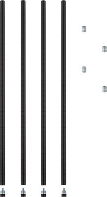 Alera™ Extra Industrial Shelving Stackable Posts, Black