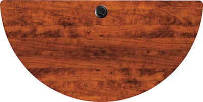 Alera™ Valencia Series Half-Round Table Tops; 48x24, Medium Cherry