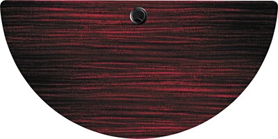Alera™ Valencia Series Half-Round Table Tops; 48x24, Mahagony