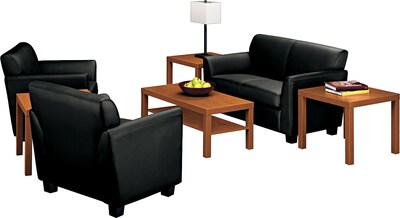 HON BL Series Coffee Table, Flat Edge, 42W x 20D, Mahogany Finish NEXT2018 NEXTExpress