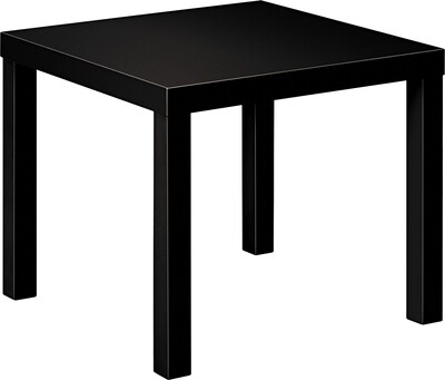 HON BL Series 24W x 24D Corner Table, Flat Edge, Black Finish (BSXBLH3170P)