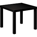 HON BL Series 24W x 24D Corner Table, Flat Edge, Black Finish (BSXBLH3170P)