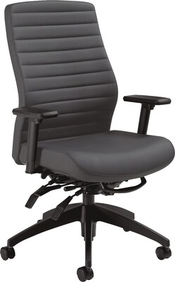 Global Aspen? High Back Softhide Vinyl Multi-Tilt Chair; Onyx