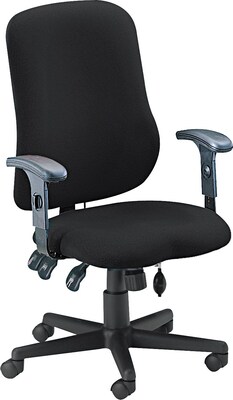 Tiffany Industries™ Comfort Series Contoured Support Task Chairs, Black