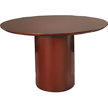 Safco Napoli Executive 48 Round Wood Veneer Conference Table Top, Sierra Cherry