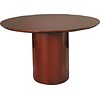 Safco Napoli Executive 48 Round Wood Veneer Conference Table Top, Sierra Cherry