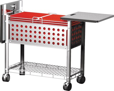 Vertiflex Products™ Smartworx™ File Cart with Top, Grey, Letter/Legal (VF52001)