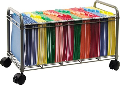 Vertiflex Products™ Smartworx™ Mobile Pedestal File Cart, Gray, Letter (VF52006)