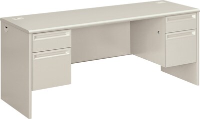 Kneespace Credenza, Grey/Grey, 72Lx24W