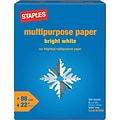 Multipurpose Paper, 8 1/2 x 11, Bright White, Ream