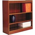 Alera® Square Corner Bookcase in Cherry Finish, 3-Shelves