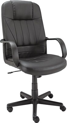 Alera Sparis Series Leather Executive Chair, Black (ALESP41LS10B)