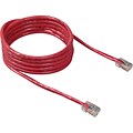 Belkin 50 CAT5e Snagless Molded Patch Cable - Red