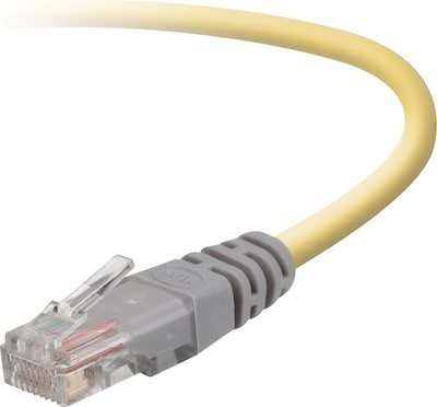 Belkin® RJ45 Cat-5E Crossover Cable, 7' Yellow