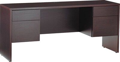 Global®  Genoa™ Series Office Collection in Dark Espresso Finish; Kneespace Credenza, 66W