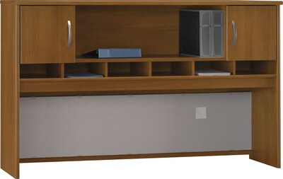 Bush Business Furniture Westfield 72W 2 Door Hutch, Cafe Oak