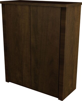 Bestar® Prestige+ Chocolate Brown Contemporary Collection; 2-Door Cabinet