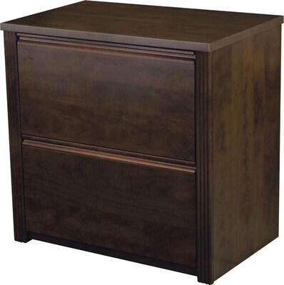 Bestar Prestige+ Lateral File, Fully Assembled, Chocolate+