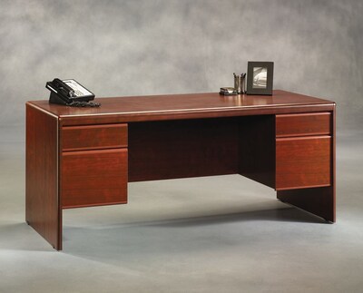 Sauder® Cornerstone Collection 70 Executive Desk, Cherry Finish