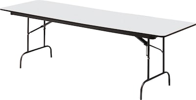 ICEBERG OfficeWorks 30 x 96 Wooden Folding Table, Gray (55237)