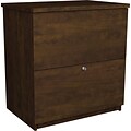 Bestar® Executive Collection 2-Drawer Lateral File Cabinet, Chocolate, Letter/Legal (65635-2169)