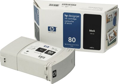 HP 80 Black Standard Yield Ink Cartridge (C4871A)