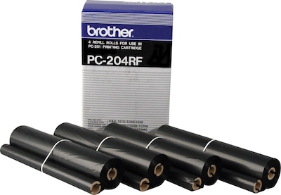 Brother PC-204RF Black Standard Yield Fax Cartridge Refill, 4/Pack