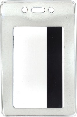 Advantus Security Badge Holder, Vertical Style, 3 x 4, 50/Box (AVT75419)