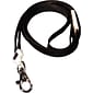 Advantus 36" Deluxe Safety Lanyard With Lobster Claw Hook, Black, 24/Box (AVT75421)