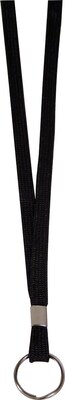 Advantus 36 Deluxe Neck Lanyard, Ring Style, Black, 24/Box (AVT75423)